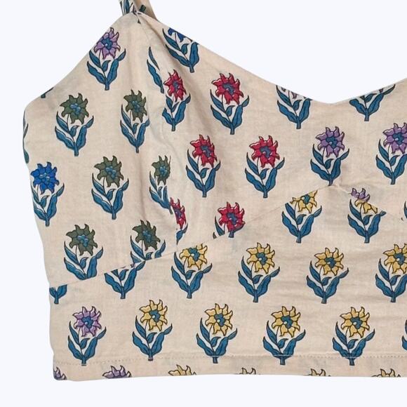 VTG Y2K Wet Seal Crop Top Spaghetti Strap Top Women's M Smocked Festival Boho - Picture 3 of 7